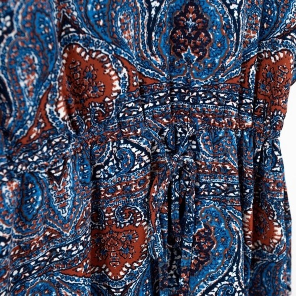 Jack By BB Dakota off shoulder midi printed dress size S - Picture 11 of 11